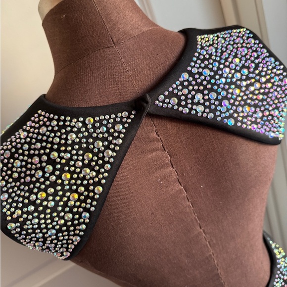 Black Sleeveless Dress with Glittering Details size Small - Picture 4 of 8